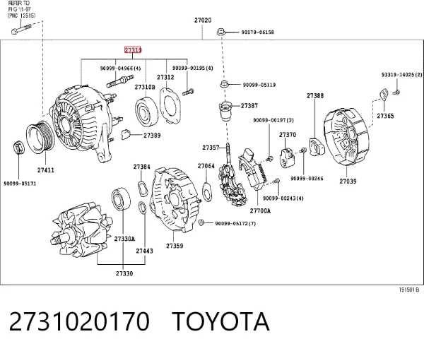  2731020170 Toyota