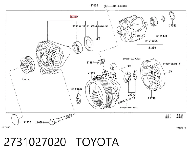  2731027020 Toyota