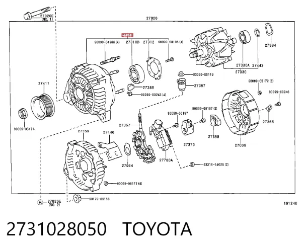  2731028050 Toyota