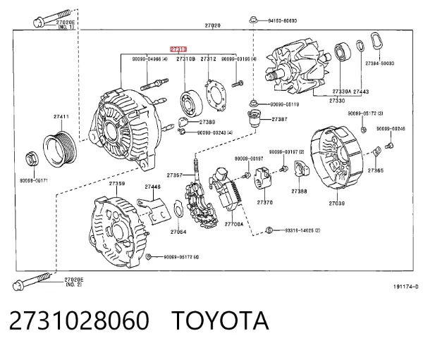  2731028060 Toyota