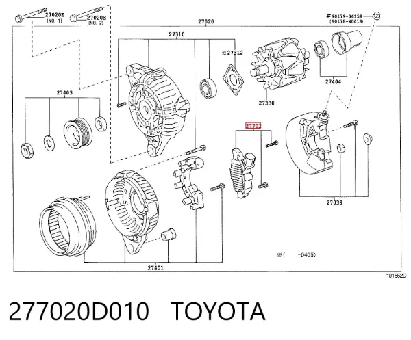 Реле генератора 277020D010 Toyota