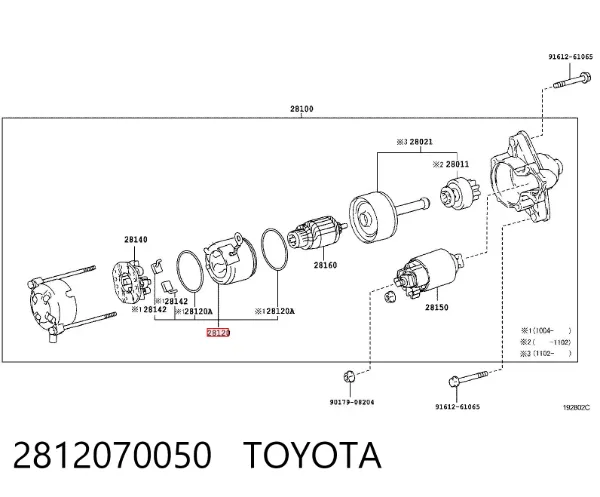  2812070050 Toyota