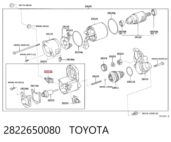  2822650080 Toyota