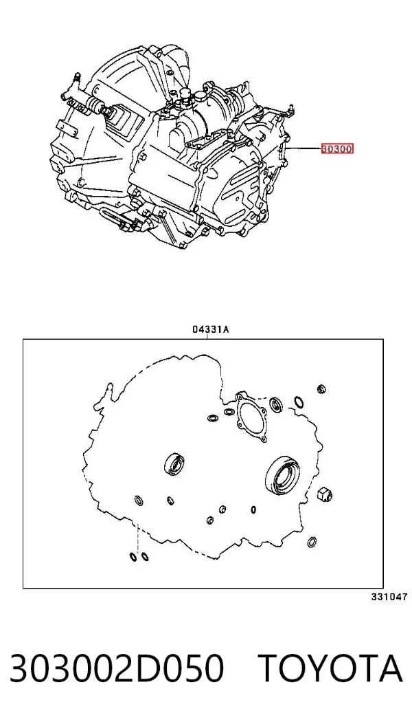 КПП 303002D050 Toyota