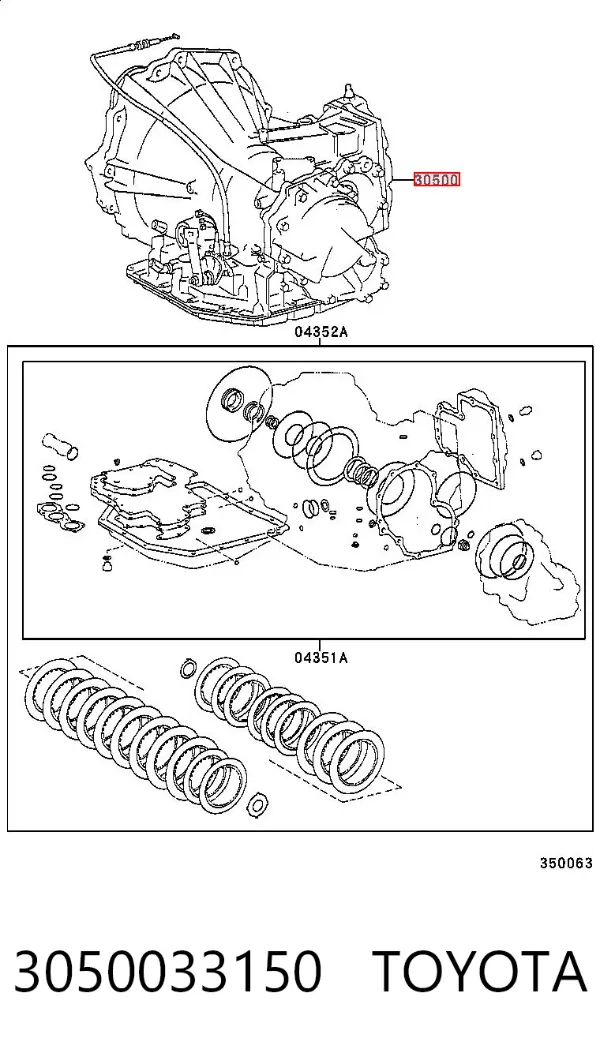 АКПП 3050033150 Toyota
