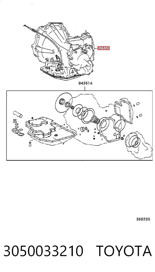 АКПП 3050033210 Toyota
