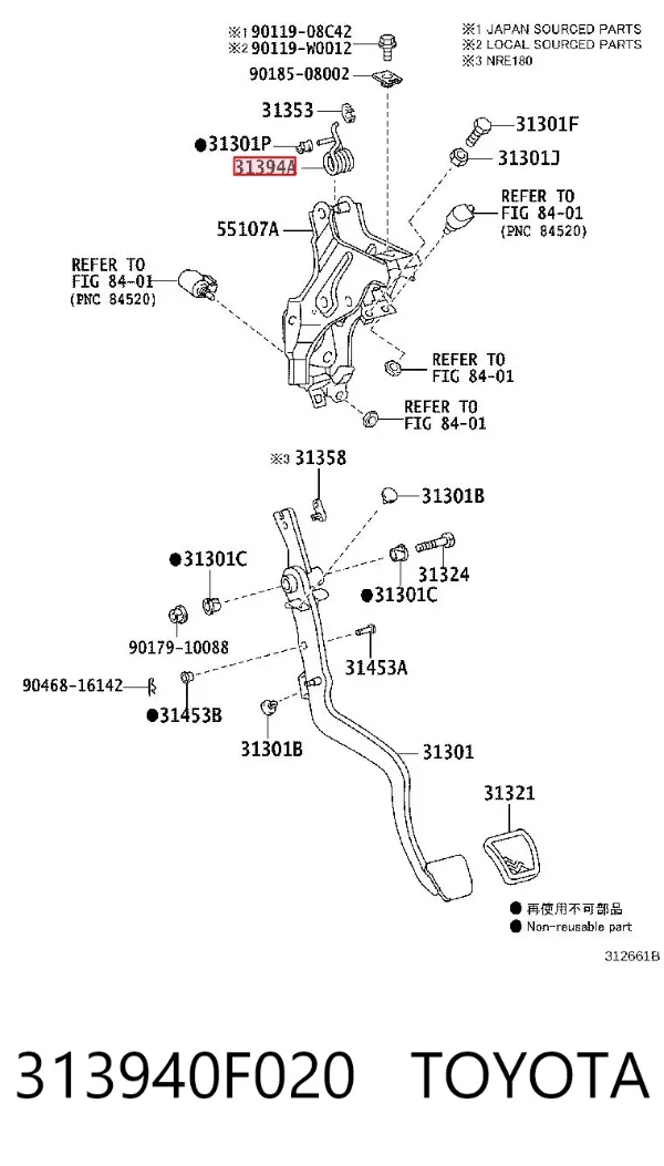  313940F020 Toyota