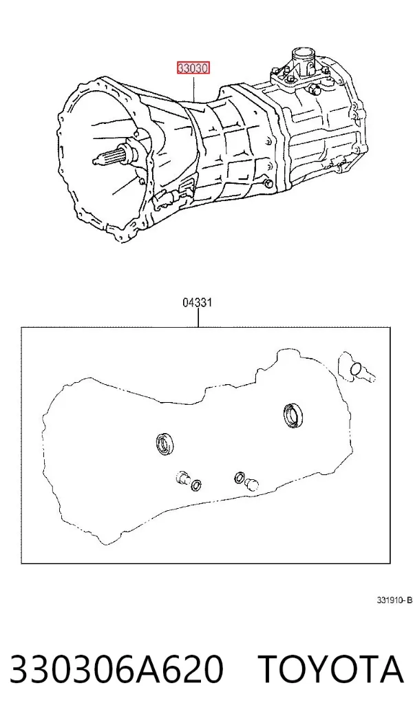 КПП 330306A620 Toyota