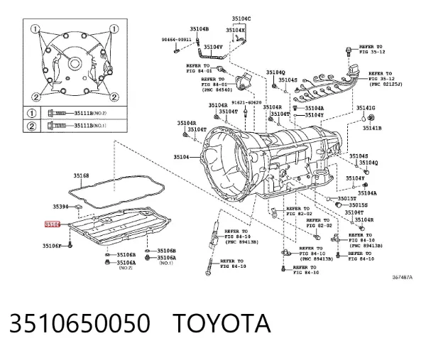 Поддон АКПП 3510650050 Toyota