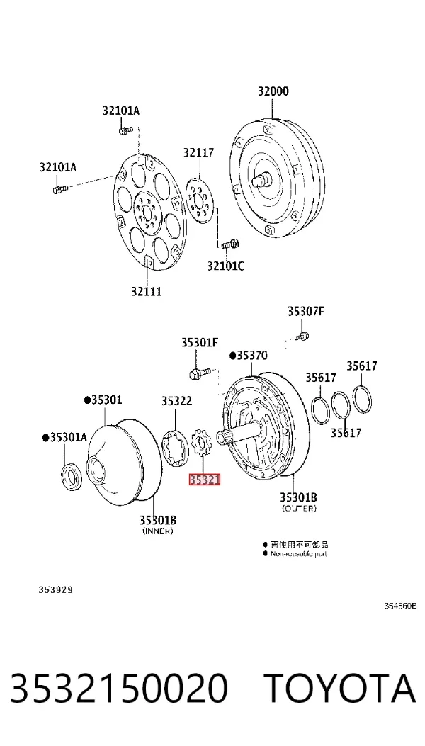  3532150020 Toyota