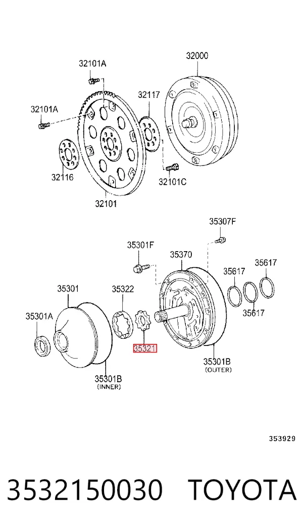  3532150030 Toyota