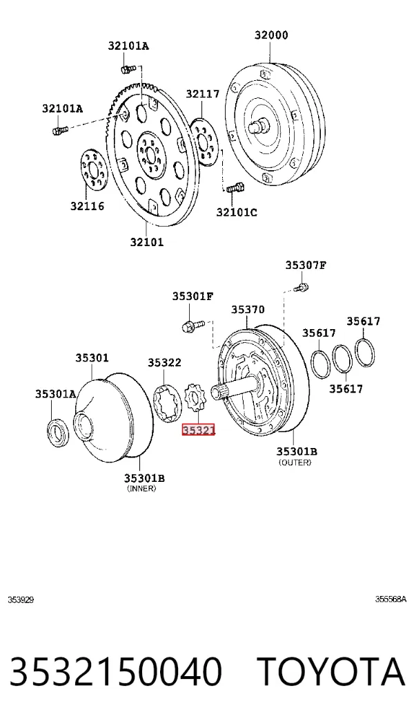  3532150040 Toyota