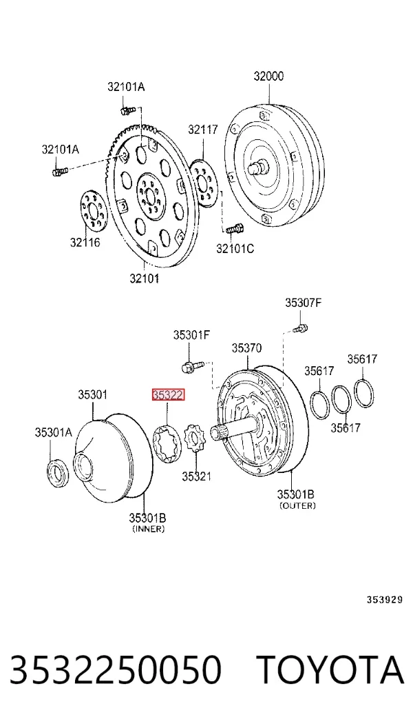  3532250050 Toyota