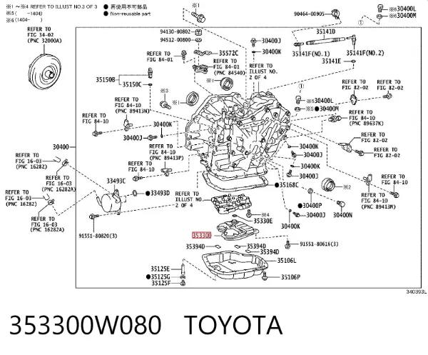 Фильтр АКПП 353300W080 Toyota