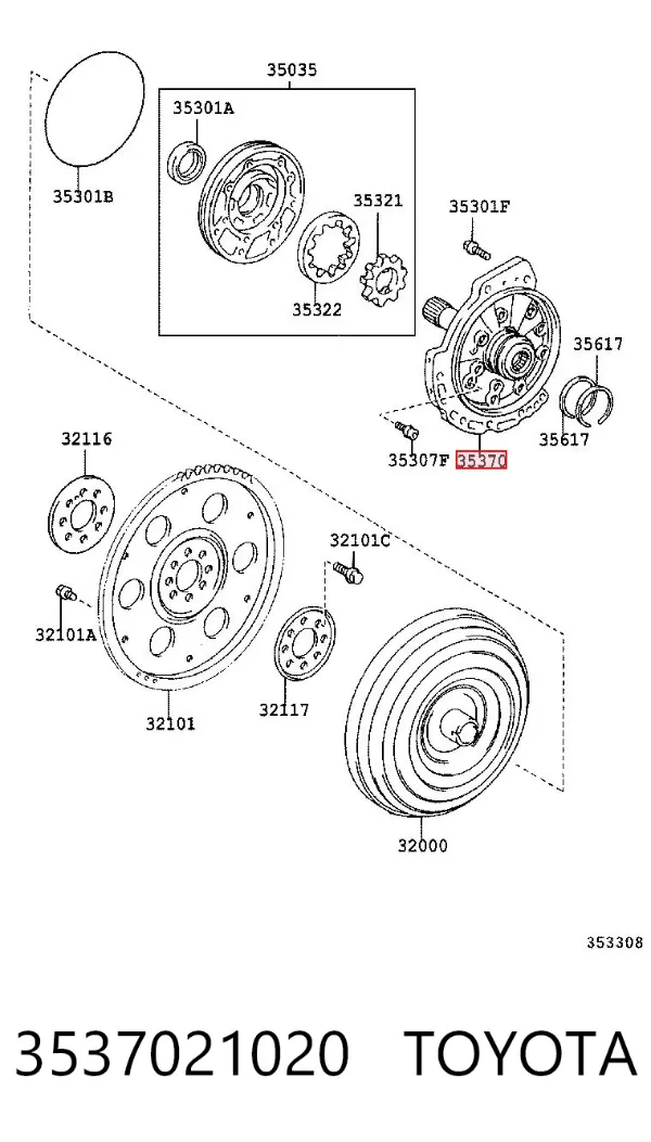  3537021020 Toyota