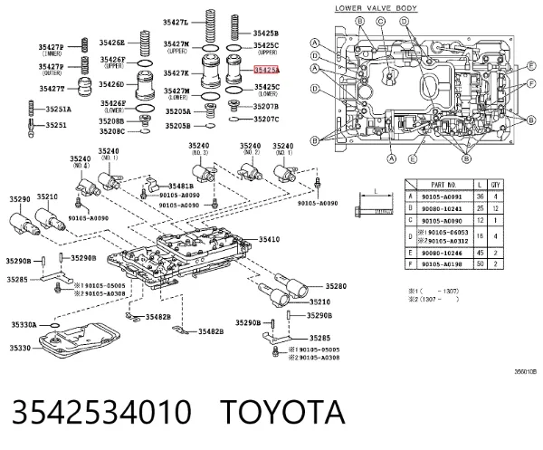  3542534010 Toyota