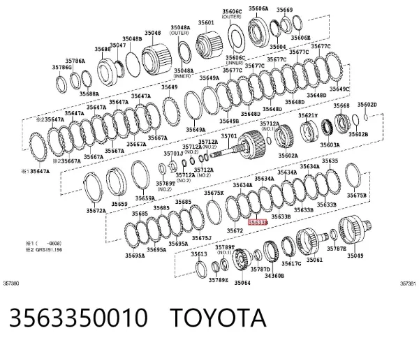  3563350010 Toyota