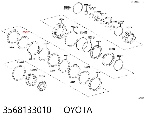  3568133010 Toyota