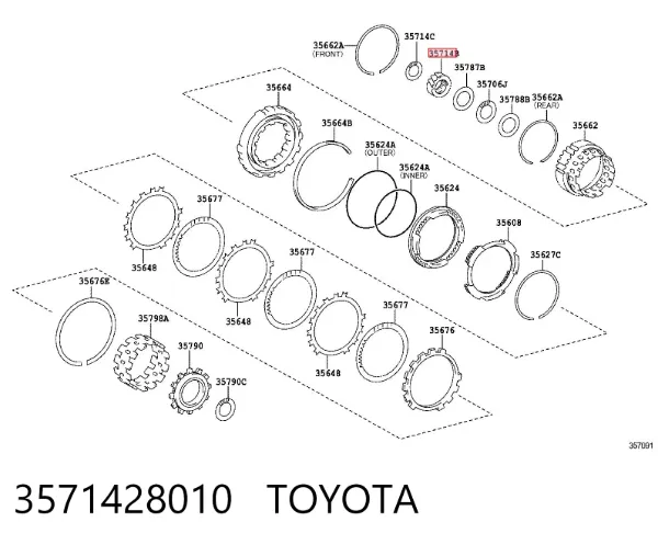  3571428010 Toyota