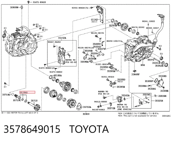  3578649015 Toyota