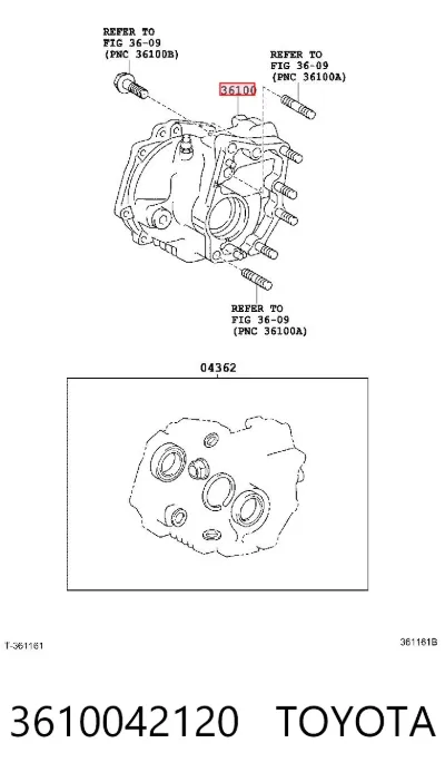 Раздатка (коробка раздаточная) TOYOTA 3610042120