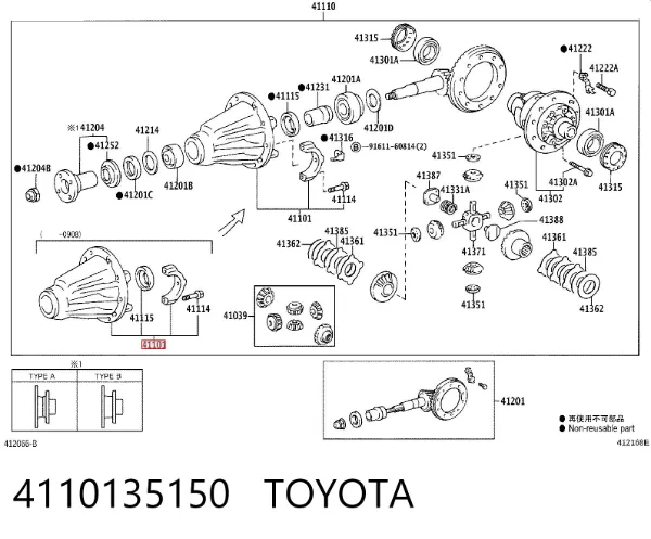  4110135150 Toyota