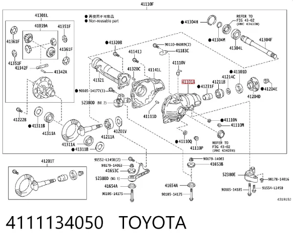  4111134050 Toyota