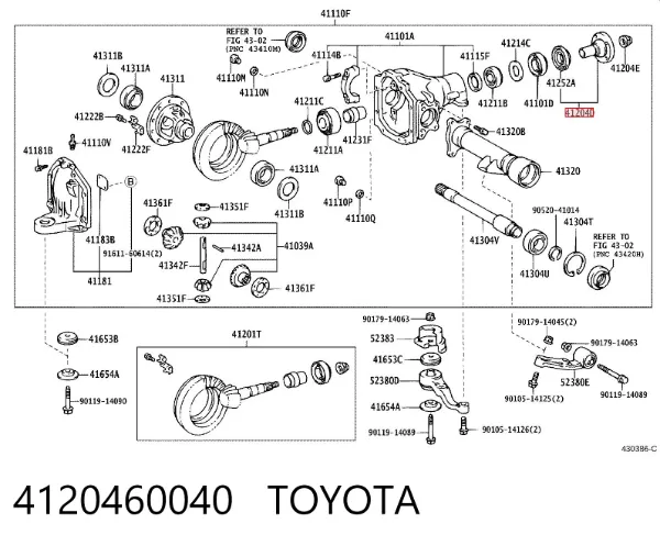  4120460040 Toyota