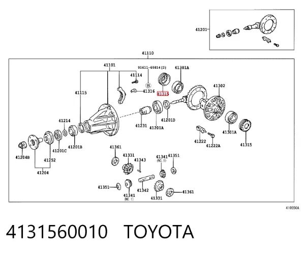  4131560010 Toyota