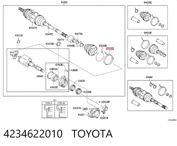  4234622010 Toyota