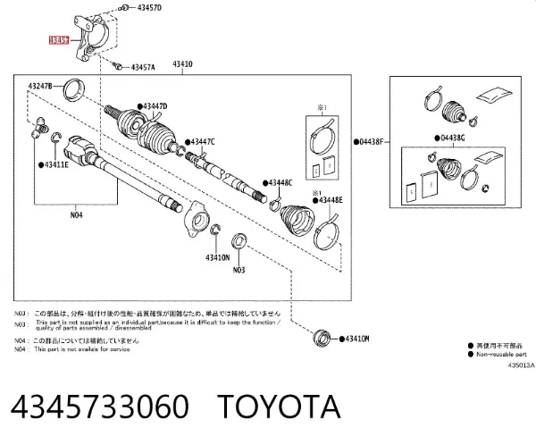  4345733060 Toyota
