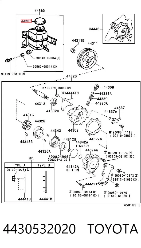  4430532020 Toyota