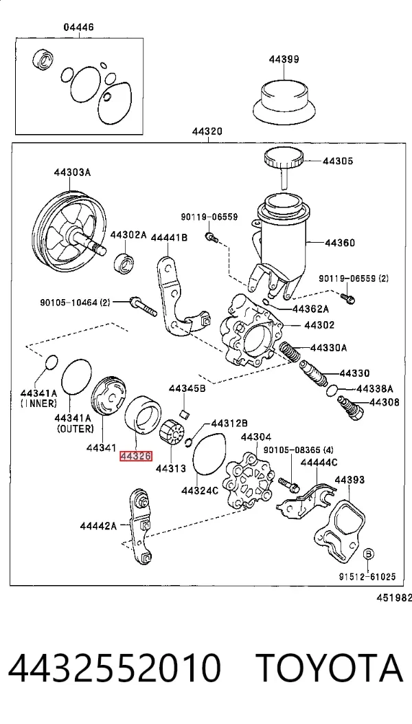  4432552010 Toyota