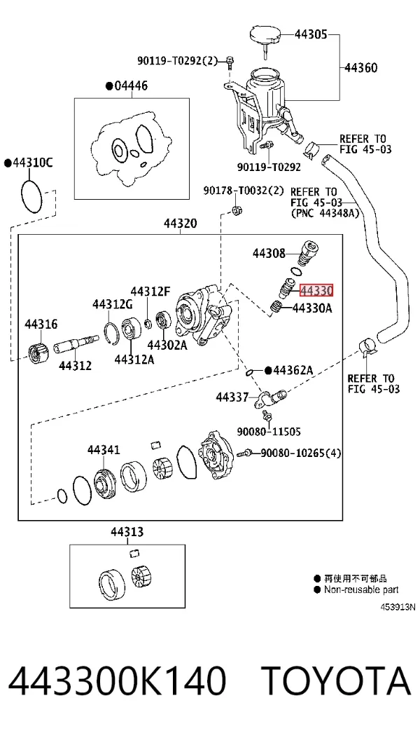  443300K140 Toyota