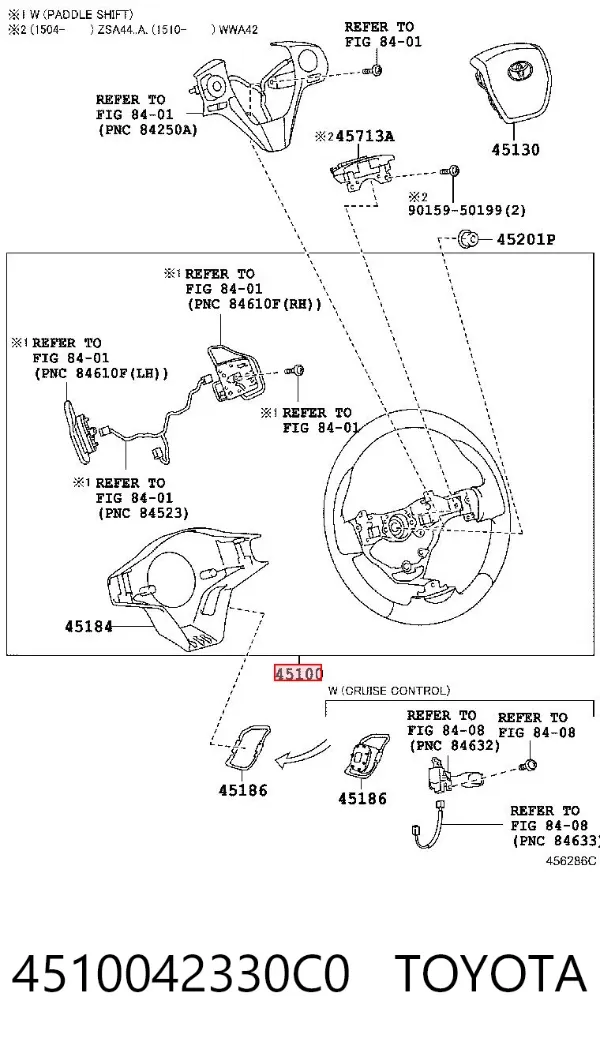 Руль 4510042330C0 Toyota