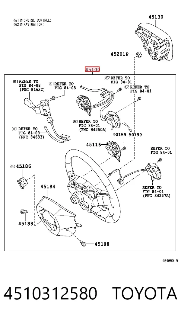 Руль 4510312580 Toyota