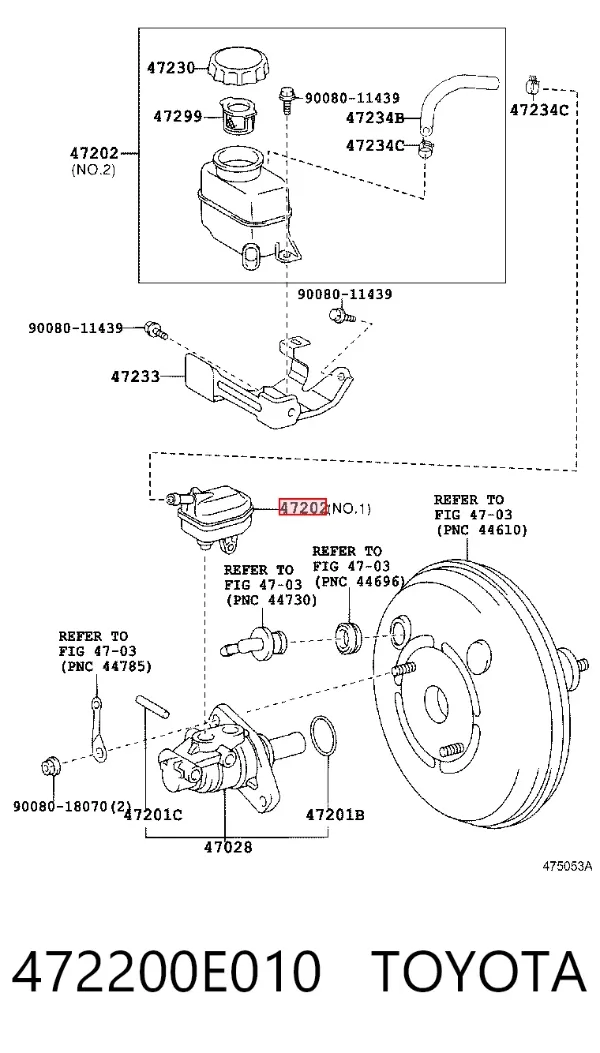 Бачок тормозной Lexus RX 330/350