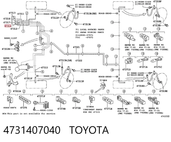  4731407040 Toyota