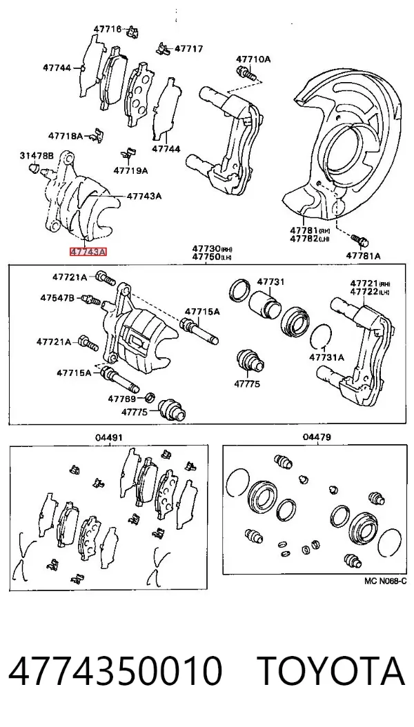  4774350010 Toyota