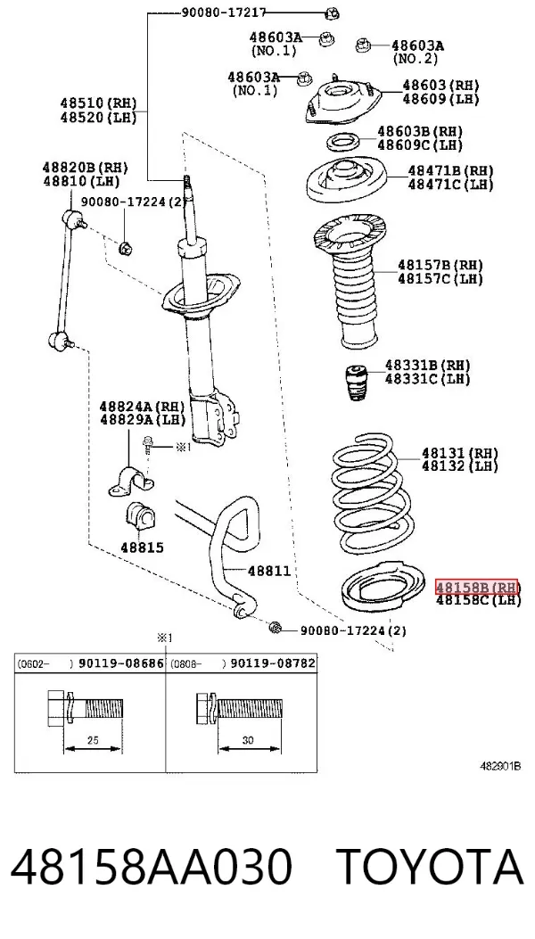  48158AA030 Toyota