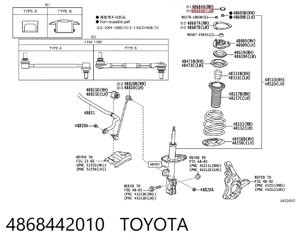  4868442010 Toyota