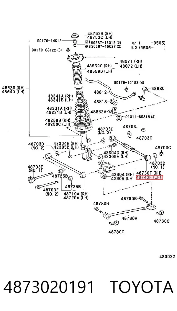  4873020191 Toyota