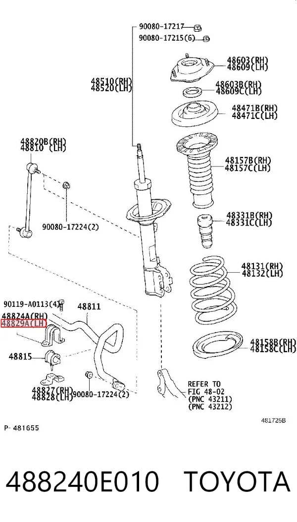  488240E010 Toyota