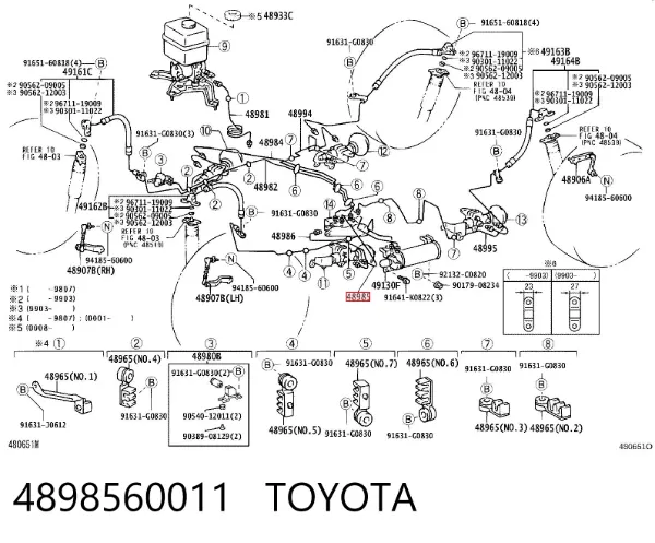  4898560011 Toyota