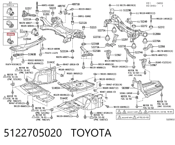  5122705020 Toyota