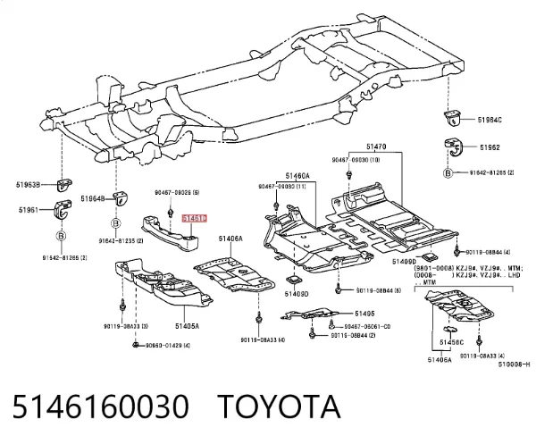  5146160030 Toyota