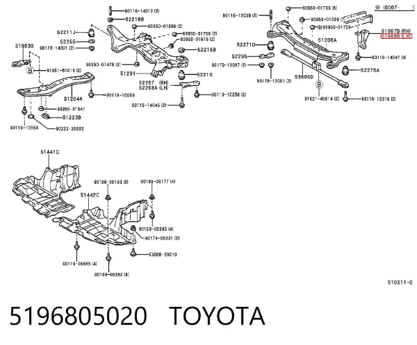 5196805020 Toyota