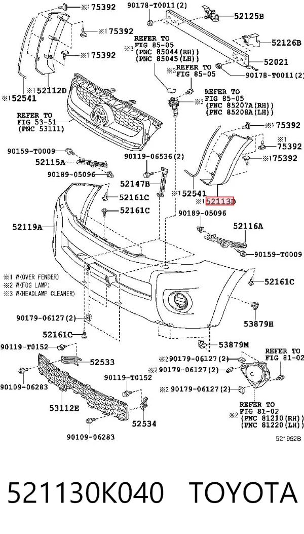  521130K040 Toyota