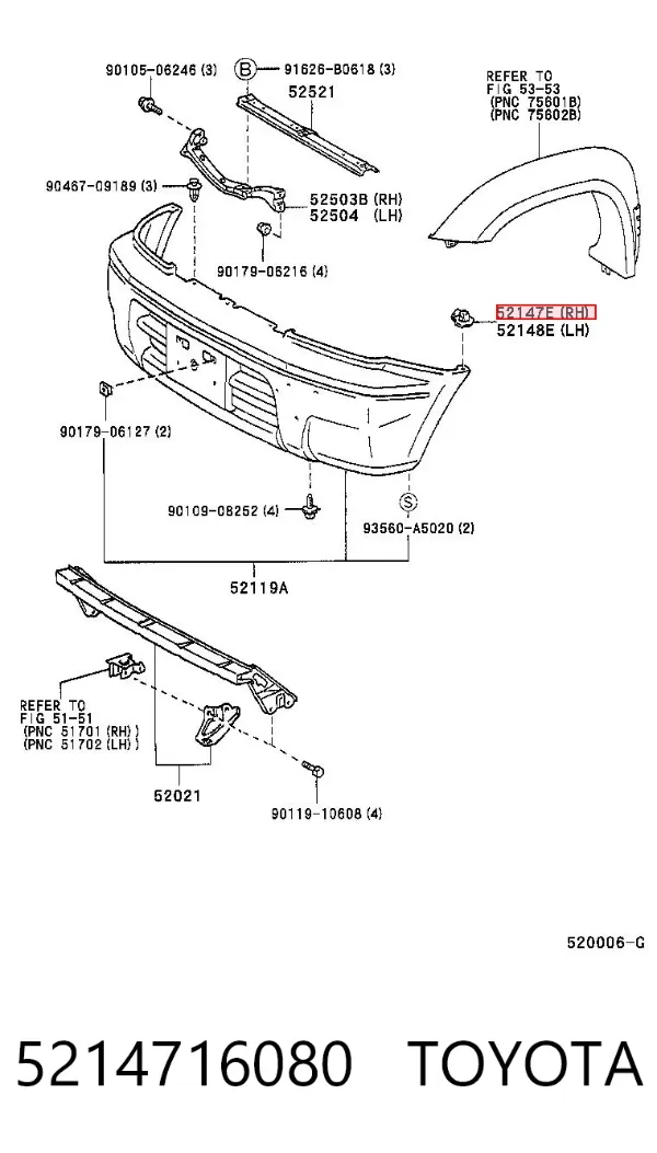 5214716080 Toyota