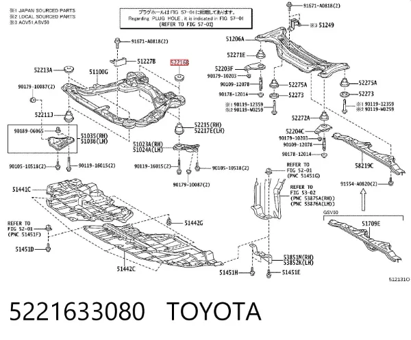 5221633080 Toyota